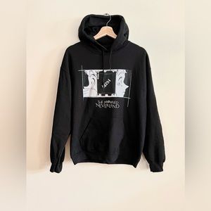 Atsuko The Promised Neverland Black Graphic Hoodie Cotton Blend Size M